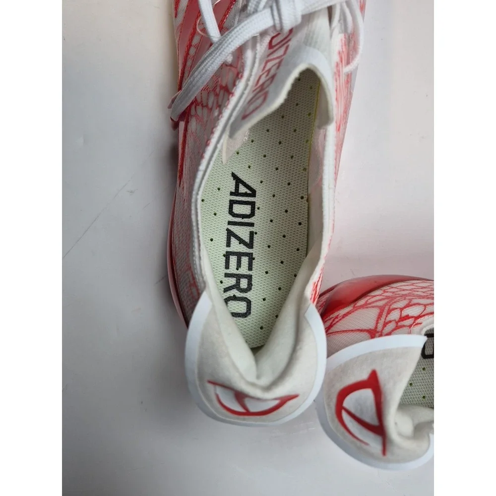 Adidas Adizero Football Cleats Mens Red White Graphic GV9090 Low Top New